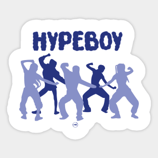 silhouette of the dance of the group new jeans in the hypeboy era Sticker